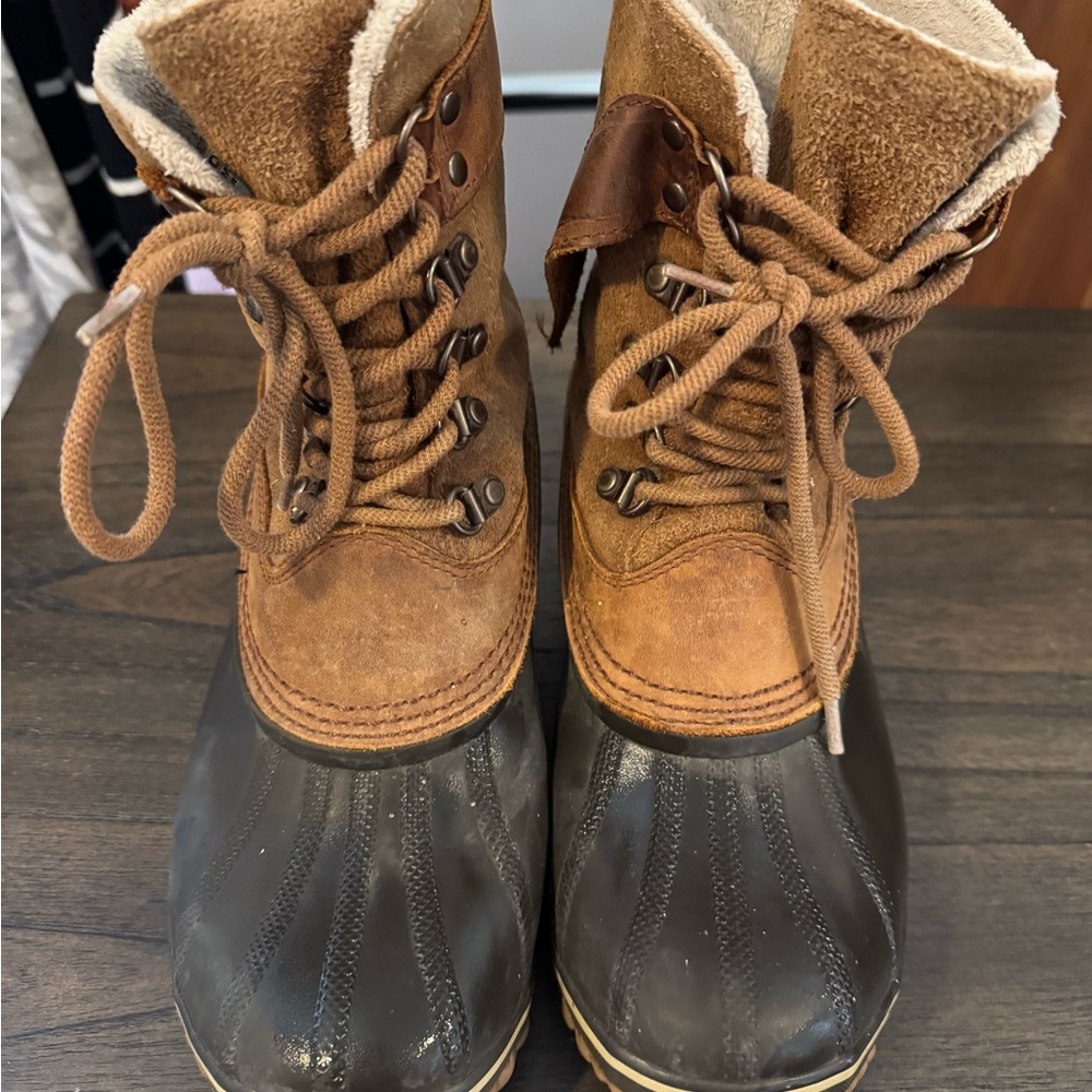 Sorel Tan and Brown Boots women’s 9